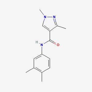 N-(3,4-dimethylphenyl)-1,3-dimethyl-1H-pyrazole-4-carboxamide