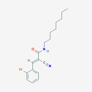 (E)-3-(2-bromophenyl)-2-cyano-N-octylprop-2-enamide