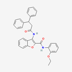 3-(3,3-diphenylpropanamido)-N-(2-ethoxyphenyl)benzofuran-2-carboxamide
