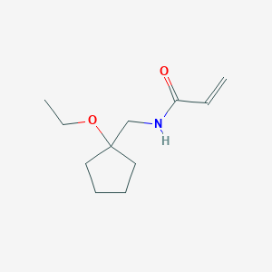 molecular formula C11H19NO2 B2671976 N-[(1-Ethoxycyclopentyl)methyl]prop-2-enamide CAS No. 1871309-98-6