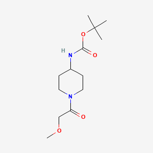 molecular formula C13H24N2O4 B2671987 tert-Butyl 1-(2-methoxyacetyl)piperidin-4-ylcarbamate CAS No. 1013920-87-0