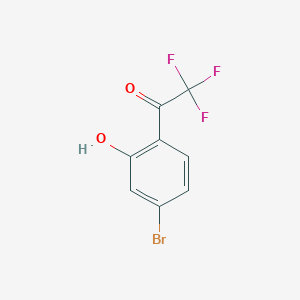 molecular formula C8H4BrF3O2 B2671988 1-(4-Bromo-2-hydroxy-phenyl)-2,2,2-trifluoro-ethanone CAS No. 1184850-45-0
