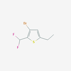 3-Bromo-2-(difluoromethyl)-5-ethylthiophene