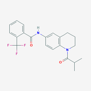 N-(1-isobutyryl-1,2,3,4-tetrahydroquinolin-6-yl)-2-(trifluoromethyl)benzamide