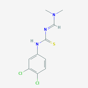 molecular formula C10H11Cl2N3S B2672039 N-(3,4-dichlorophenyl)-N'-[(dimethylamino)methylene]thiourea CAS No. 99590-57-5
