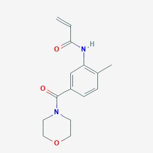 N-[2-Methyl-5-(morpholine-4-carbonyl)phenyl]prop-2-enamide