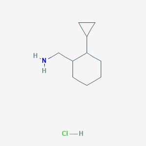 molecular formula C10H20ClN B2672049 (2-Cyclopropylcyclohexyl)methanamine hydrochloride CAS No. 1909337-77-4