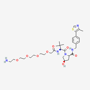 molecular formula C32H49N5O8S B2672050 (S,R,S)-Ahpc-peg4-NH2 CAS No. 2010159-57-4; 2064292-52-8
