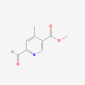 molecular formula C9H9NO3 B2672101 Methyl 6-formyl-4-methylnicotinate CAS No. 1820906-63-5