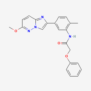 molecular formula C22H20N4O3 B2672176 N-(5-(6-methoxyimidazo[1,2-b]pyridazin-2-yl)-2-methylphenyl)-2-phenoxyacetamide CAS No. 946217-30-7