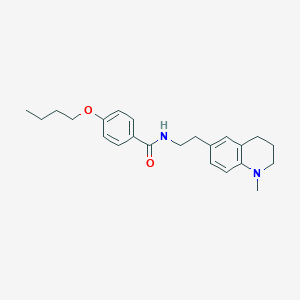 4-butoxy-N-(2-(1-methyl-1,2,3,4-tetrahydroquinolin-6-yl)ethyl)benzamide