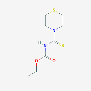 molecular formula C8H14N2O2S2 B2672179 ethyl N-(thiomorpholine-4-carbothioyl)carbamate CAS No. 126651-69-2
