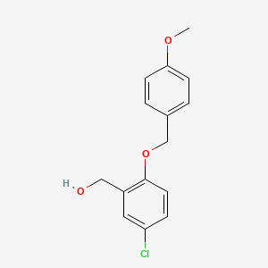 {5-Chloro-2-[(4-methoxybenzyl)oxy]phenyl}methanol