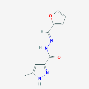 (E)-N'-(furan-2-ylmethylene)-3-methyl-1H-pyrazole-5-carbohydrazide