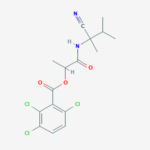 1-[(1-Cyano-1,2-dimethylpropyl)carbamoyl]ethyl 2,3,6-trichlorobenzoate