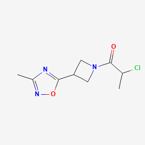 2-Chloro-1-[3-(3-methyl-1,2,4-oxadiazol-5-yl)azetidin-1-yl]propan-1-one