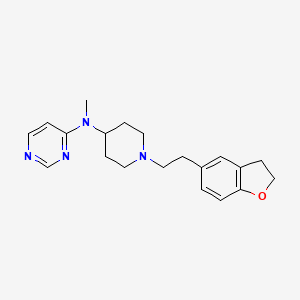N-{1-[2-(2,3-dihydro-1-benzofuran-5-yl)ethyl]piperidin-4-yl}-N-methylpyrimidin-4-amine