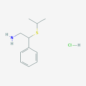 molecular formula C11H18ClNS B026722 beta-Isopropylthio-beta-phenylethylamine hydrochloride CAS No. 104036-80-8