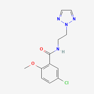 molecular formula C12H13ClN4O2 B2672231 N-(2-(2H-1,2,3-triazol-2-yl)ethyl)-5-chloro-2-methoxybenzamide CAS No. 2097911-73-2