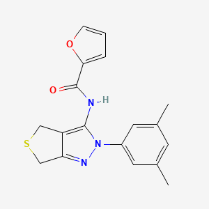 N-(2-(3,5-dimethylphenyl)-4,6-dihydro-2H-thieno[3,4-c]pyrazol-3-yl)furan-2-carboxamide