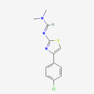 N'-[4-(4-chlorophenyl)-1,3-thiazol-2-yl]-N,N-dimethylmethanimidamide