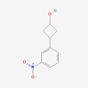 molecular formula C10H11NO3 B2672251 3-(3-Nitrophenyl)cyclobutan-1-ol CAS No. 1864003-61-1