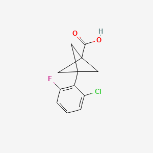 3-(2-Chloro-6-fluorophenyl)bicyclo[1.1.1]pentane-1-carboxylic acid
