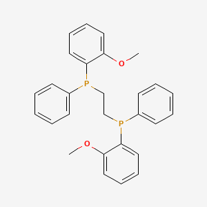 molecular formula C28H28O2P2 B2672320 1,2-Bis[(2-methoxyphenyl)phenylphosphino]ethane CAS No. 55739-58-7; 97858-62-3