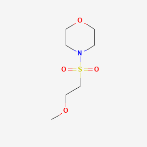 molecular formula C7H15NO4S B2672375 4-(2-methoxyethanesulfonyl)morpholine CAS No. 1216387-54-0