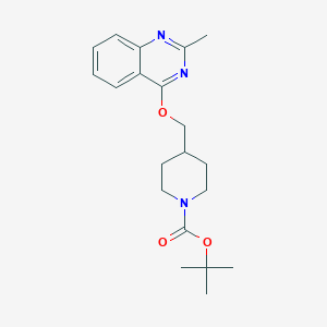 molecular formula C20H27N3O3 B2672381 Tert-butyl 4-{[(2-methylquinazolin-4-yl)oxy]methyl}piperidine-1-carboxylate CAS No. 2380182-61-4