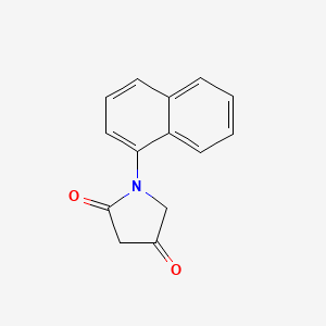 molecular formula C14H11NO2 B2672384 1-(naphthalen-1-yl)pyrrolidine-2,4-dione CAS No. 1537687-14-1
