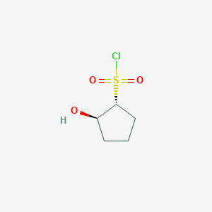 molecular formula C5H9ClO3S B2672399 Rel-(1R,2R)-2-hydroxycyclopentane-1-sulfonyl chloride CAS No. 1955548-44-3