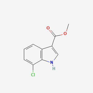 molecular formula C10H8ClNO2 B2672507 Methyl 7-Chloroindole-3-carboxylate CAS No. 1260836-55-2