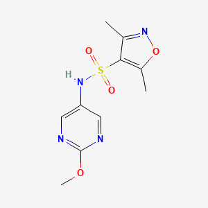 molecular formula C10H12N4O4S B2672549 N-(2-methoxypyrimidin-5-yl)-3,5-dimethyl-1,2-oxazole-4-sulfonamide CAS No. 1795266-30-6