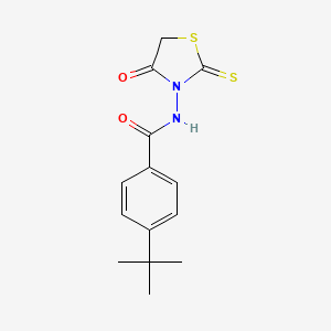 B2672572 4-tert-butyl-N-(4-oxo-2-sulfanylidene-1,3-thiazolidin-3-yl)benzamide CAS No. 356569-52-3