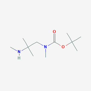 molecular formula C11H24N2O2 B2672597 Tert-butyl N-methyl-N-[2-methyl-2-(methylamino)propyl]carbamate CAS No. 2360324-68-9