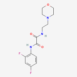 molecular formula C14H17F2N3O3 B2672601 N1-(2,4-difluorophenyl)-N2-(2-morpholinoethyl)oxalamide CAS No. 898356-74-6