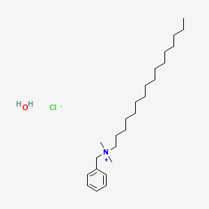molecular formula C25H48ClNO B2672662 BenzylcetyldiMethylaMMoniuM Chloride Hydrate CAS No. 122-18-9; 805244-02-4