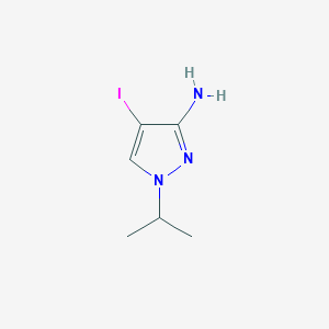 molecular formula C6H10IN3 B2672663 4-Iodo-1-isopropyl-1H-pyrazol-3-amine CAS No. 1354705-58-0