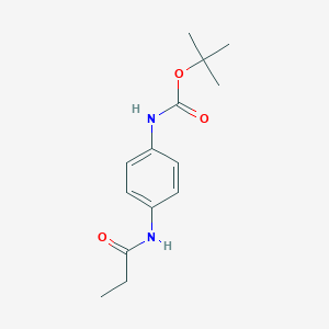 molecular formula C14H20N2O3 B267279 Tert-butyl (4-propionamidophenyl)carbamate 