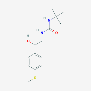 1-(Tert-butyl)-3-(2-hydroxy-2-(4-(methylthio)phenyl)ethyl)urea