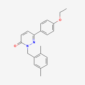 2-[(2,5-Dimethylphenyl)methyl]-6-(4-ethoxyphenyl)pyridazin-3-one