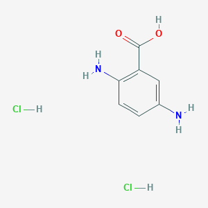 molecular formula C7H10Cl2N2O2 B2672863 2,5-Diaminobenzoic acid dihydrochloride CAS No. 1158259-09-6