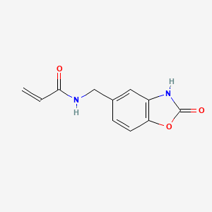 molecular formula C11H10N2O3 B2672928 N-[(2-oxo-2,3-dihydro-1,3-benzoxazol-5-yl)methyl]prop-2-enamide CAS No. 2361642-71-7