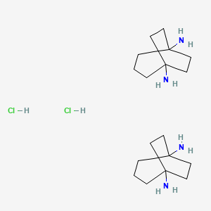 molecular formula C18H38Cl2N4 B2672957 Bicyclo[3.2.2]nonane-1,5-diamine;dihydrochloride CAS No. 1823330-98-8