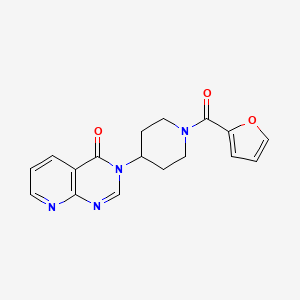 3-(1-(furan-2-carbonyl)piperidin-4-yl)pyrido[2,3-d]pyrimidin-4(3H)-one