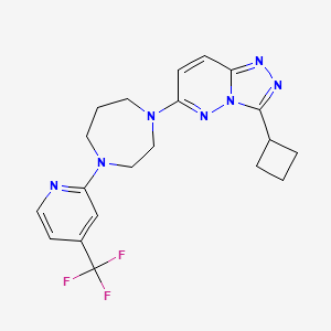 3-Cyclobutyl-6-[4-[4-(trifluoromethyl)pyridin-2-yl]-1,4-diazepan-1-yl]-[1,2,4]triazolo[4,3-b]pyridazine