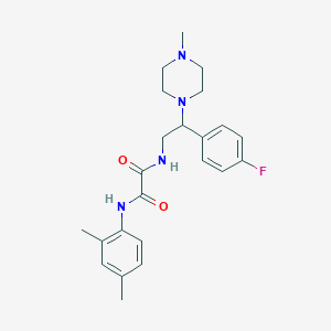 molecular formula C23H29FN4O2 B2673059 N1-(2,4-dimethylphenyl)-N2-(2-(4-fluorophenyl)-2-(4-methylpiperazin-1-yl)ethyl)oxalamide CAS No. 898451-72-4