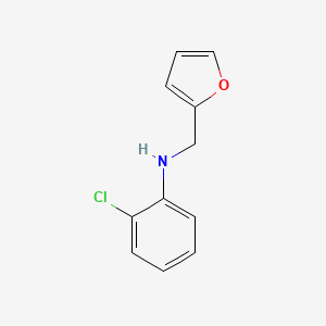 molecular formula C11H10ClNO B2673149 2-chloro-N-(furan-2-ylmethyl)aniline CAS No. 849032-51-5