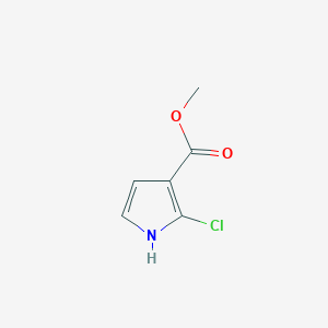 molecular formula C6H6ClNO2 B2673165 methyl 2-chloro-1H-pyrrole-3-carboxylate CAS No. 126480-98-6